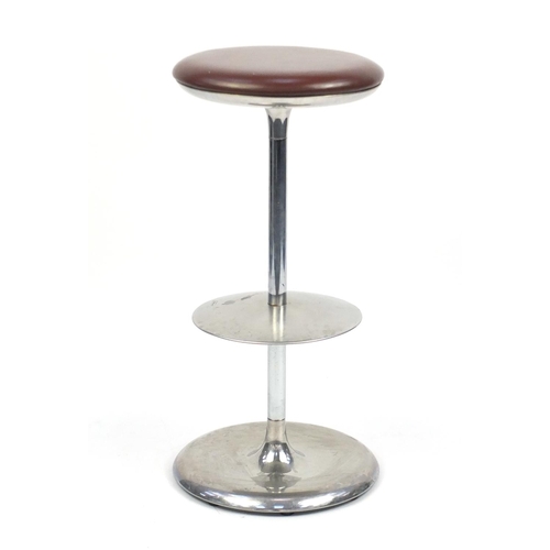 2093 - Plank Frisbi bar stool designed by Biagio Cisotti & Sandra Laube, 81cm high