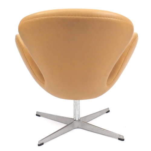 2083 - Arne Jacobsen design swan chair, 75cm high