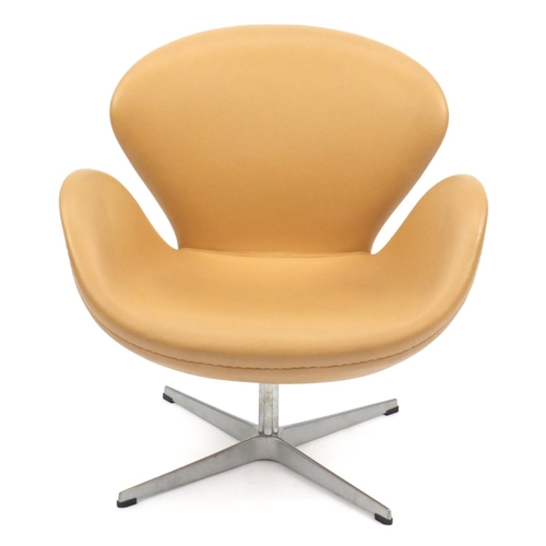 2084 - Arne Jacobsen design swan chair, 75cm high