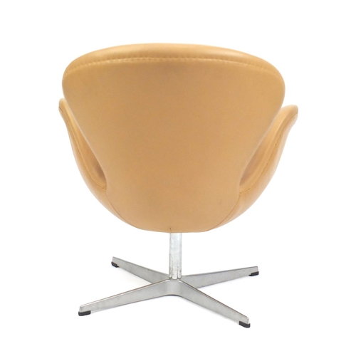 2084 - Arne Jacobsen design swan chair, 75cm high