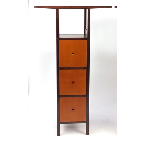 2067 - Pair of Charles Renni McIntosh design three door side cabinets, each 161cm high