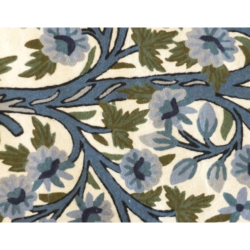 2069 - Cashmere hand stitched William Morris design tree of life rug, 149cm x 87cm