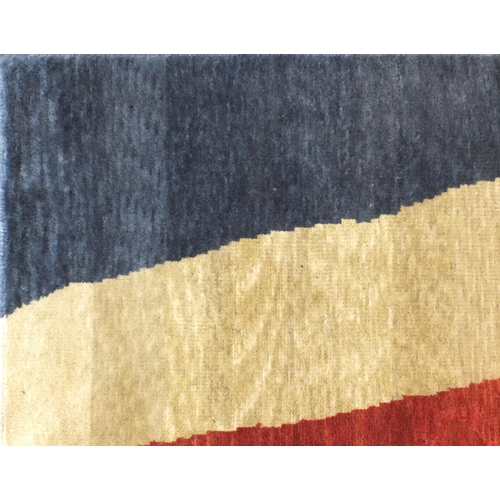 2025 - Contemporary hand knotted Union Jack design rug, 277cm x 181cm