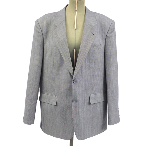 2253 - Alfred Dunhill silk lined evening jacket, with Vogue label, embroidered Alan Taylor 3358