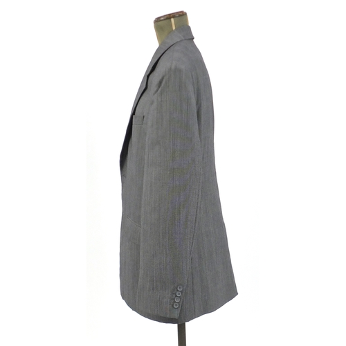 2253 - Alfred Dunhill silk lined evening jacket, with Vogue label, embroidered Alan Taylor 3358