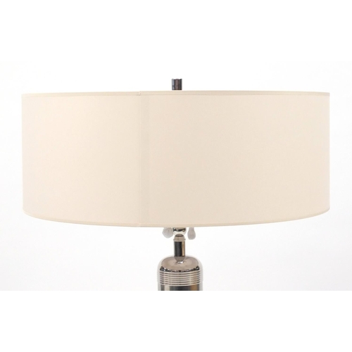 2073 - Visual Comfort Longacre tall table lamp, with natural paper shade, 75cm high