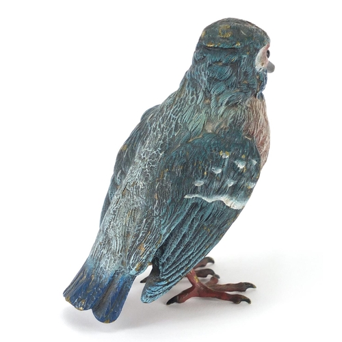 2189 - Austrian cold painted bronze Kingfisher, 10cm high