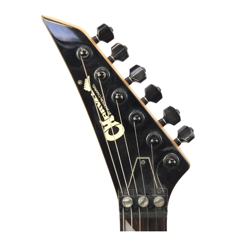 2230 - Charvel six string electric guitar, with Mother of Pearl inlay by Jackson, numbered 0537