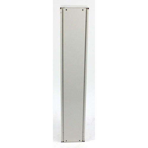 2144 - Metal floor standing gun safe/cabinet, 137cm high