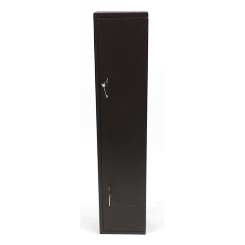 2145 - Metal floor standing gun safe/cabinet, 135cm high