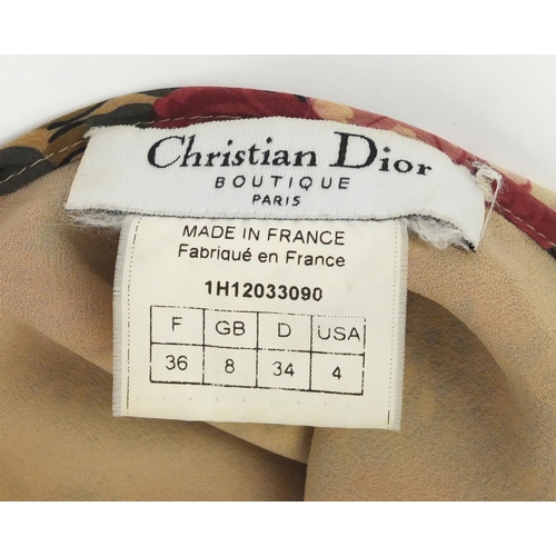 2252 - Chanel cashmere cardigan and two skirts comprising Chanel and Christian Dior, The Dior skirt size 8