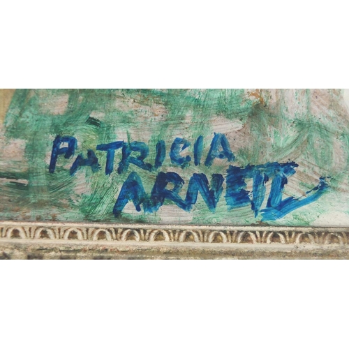 36 - Patricia Arnett - Still life flowers, three oil on boards, each framed, the largest 60cm x 39cm