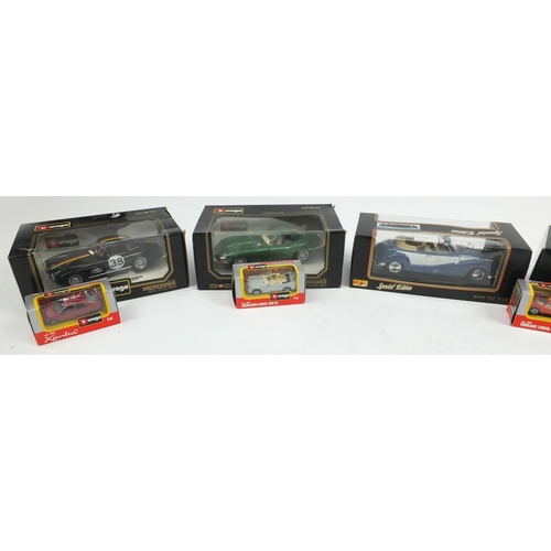 2231 - Ten collectable die cast vehicles including Bburago and Maisto