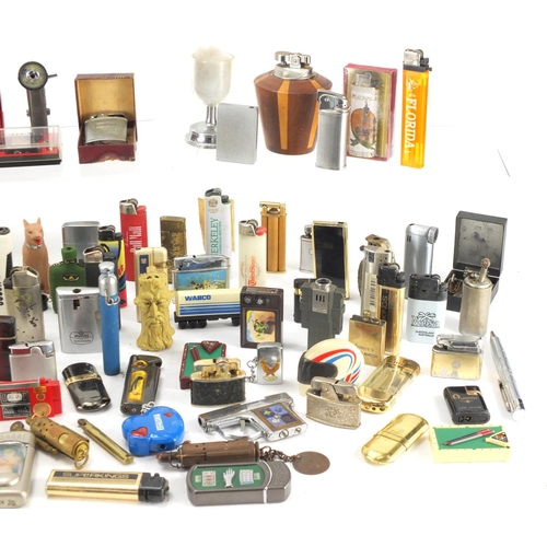 2271 - Collection of novelty pocket lighters, various designs