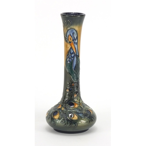 2044 - Moorcroft pottery vase, hand painted and tube lined in The Flames of the Phoenix pattern, by Rachel ... 