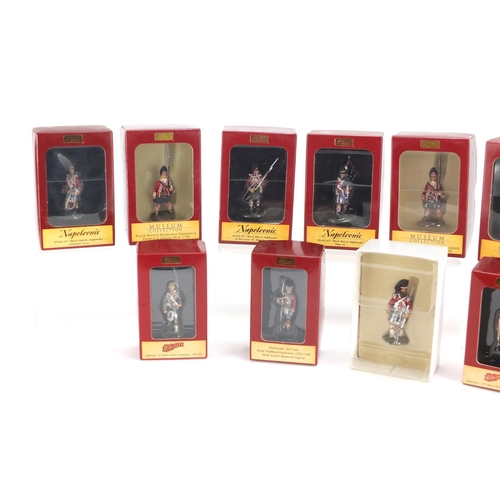 2231A - Eleven Britain's hand painted soldiers with boxes, including Royal Highland Emigrants and Highland G... 