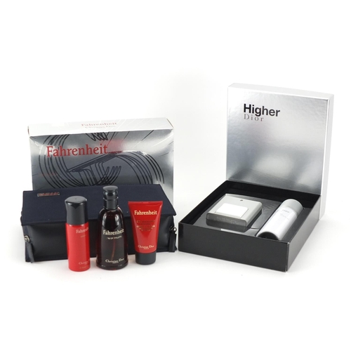 2457 - Dior Higher and Fahrenheit gift sets with boxes