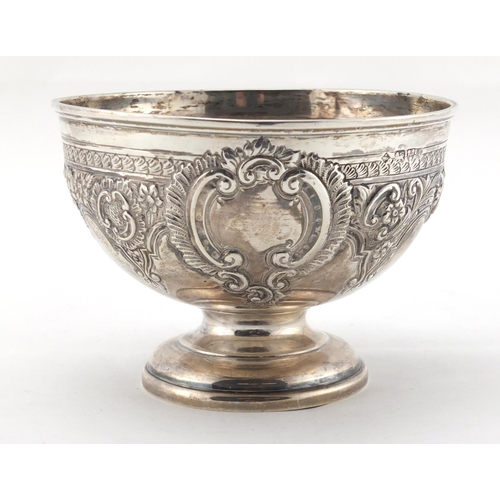 2488 - Victorian circular silver pedestal bowl, by Mappin Brothers, Chester 1901, 10cm high x 13.5cm in dia... 