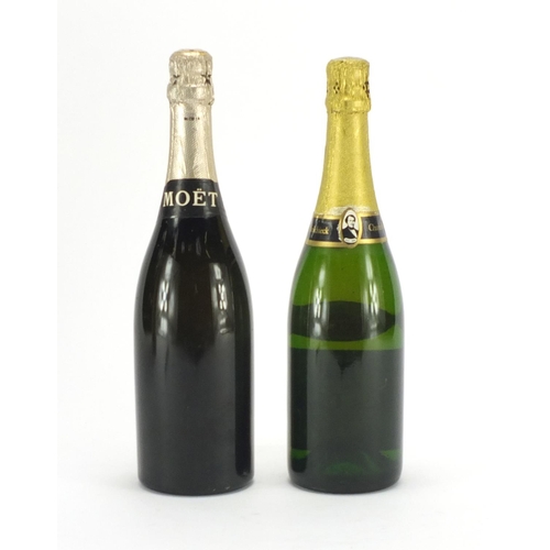 2125 - Two bottles of champagne, Moët & Chandon 1959 Dry Imperial and Charles Heidsieck Brut 1975 with box