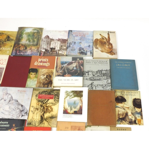 2322 - Mostly hardback art reference books including Viennese watercolours, Renoir, Arthur Rackham, The Dra... 