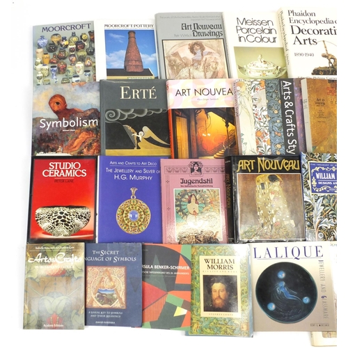 2320 - Mostly hardback Art reference books including Art Nouveau, Moorcroft, Lalique and Arts & Crafts