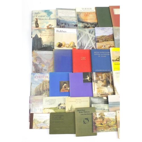 2323 - Art related mostly hardback books including 19th Century Watercolours, Turner in Switzerland and Tur... 