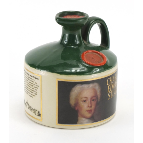 2054 - Glenfiddich Charles Edward Stuart Stoneware Decanter with contents