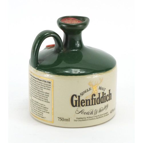 2054 - Glenfiddich Charles Edward Stuart Stoneware Decanter with contents