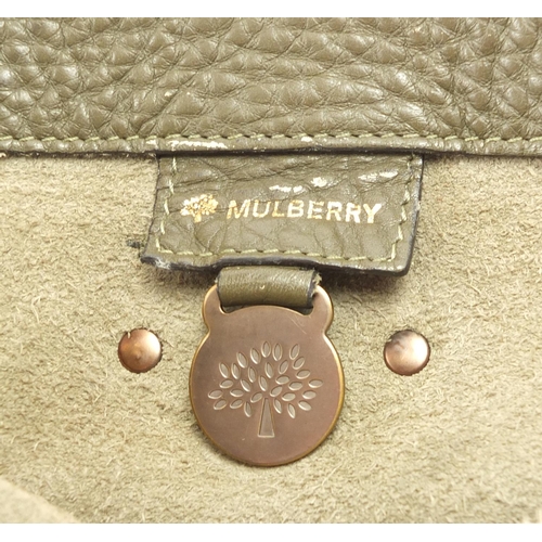 2438 - Mulberry leather mini Roxanne bag, 26cm wide