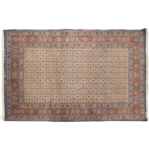 2003 - Rectangular Mahi design rug, 227cm x 147cm