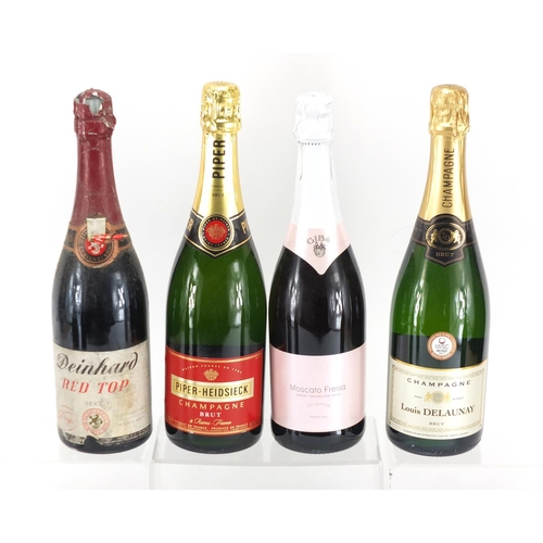 2068 - Seven bottles of Champagne, sparkling Rosé and Cava including Moët & Chandon Millésime Blanc 1996 an... 