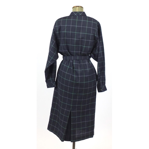 2449 - Vintage Burberry wool shirt dress, size 8