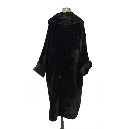2453 - Victorian full length moleskin coat