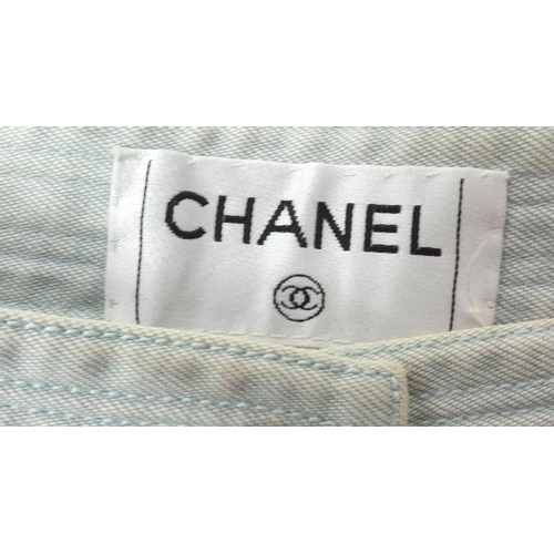 2441 - Chanel cotton trouser suit, size 36