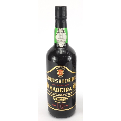 146 - Two bottles of Henriques and Henriques ten year old Madeira