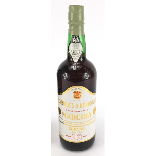 146 - Two bottles of Henriques and Henriques ten year old Madeira