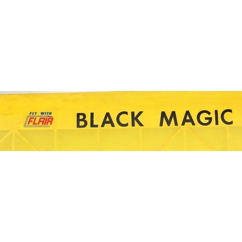 2407 - Large petrol remote control aeroplane - Black Magic, 150cm wing span