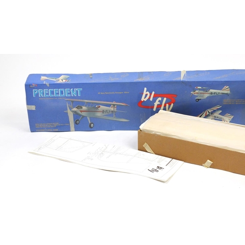 2419 - Precedent balsacraft Bi Fly model aeroplane with box