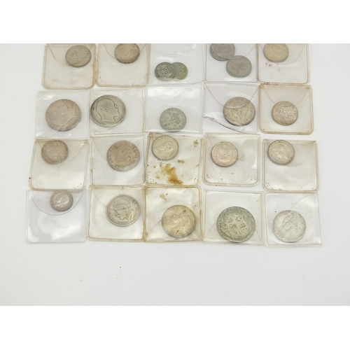 2586 - Pre decimal pre 1947 coins including two shillings and half crowns, approximate weight 350.0g