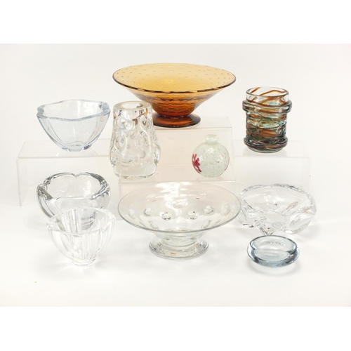 2212 - Art glassware including Mdina, Webb, Koasta Boda, Daum, Holmegaard and Orrefors, the largest 25cm in... 