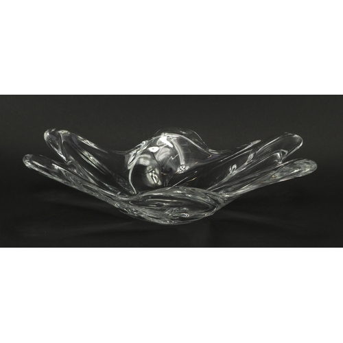 2295 - French art glass centre bowl by Daum, 41cm wide
