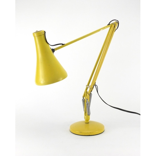 2115 - Vintage Herbert Terry yellow angle poise lamp