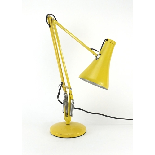 2115 - Vintage Herbert Terry yellow angle poise lamp