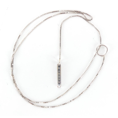 2618 - 18ct white gold Gucci necklace, 50cm in length, approximate weight 5.4g