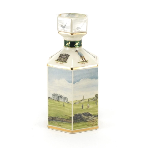 2178 - The Royal and Ancient Scotch whisky, twenty years old, housed in a golfing design decanter