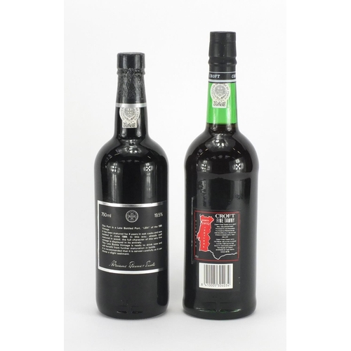 2083 - Two bottles of port including a bottle of late vintage 1985 by Adriano Ramos-Pinto