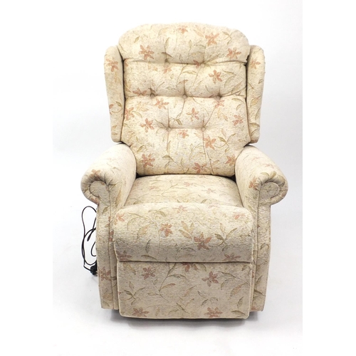 31 - Electric riser recliner armchair, retailed by David Salmon, 13/8/18