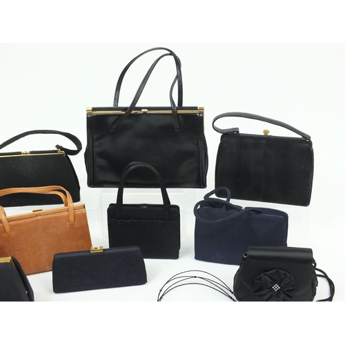2439 - Vintage and later ladies handbags including Mappin & Webb, Cordé, Butler & Wilson and Normandie of M... 