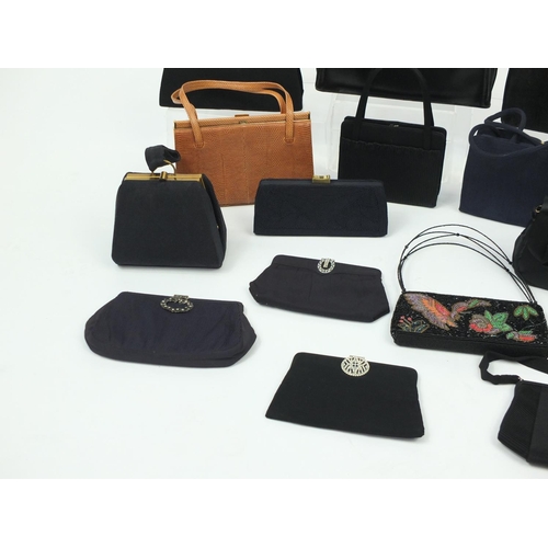 2439 - Vintage and later ladies handbags including Mappin & Webb, Cordé, Butler & Wilson and Normandie of M... 