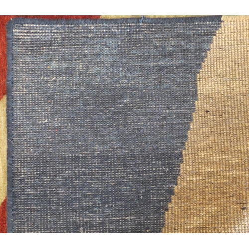 10 - Contemporary hand knotted Union Jack design rug, 277cm x 181cm